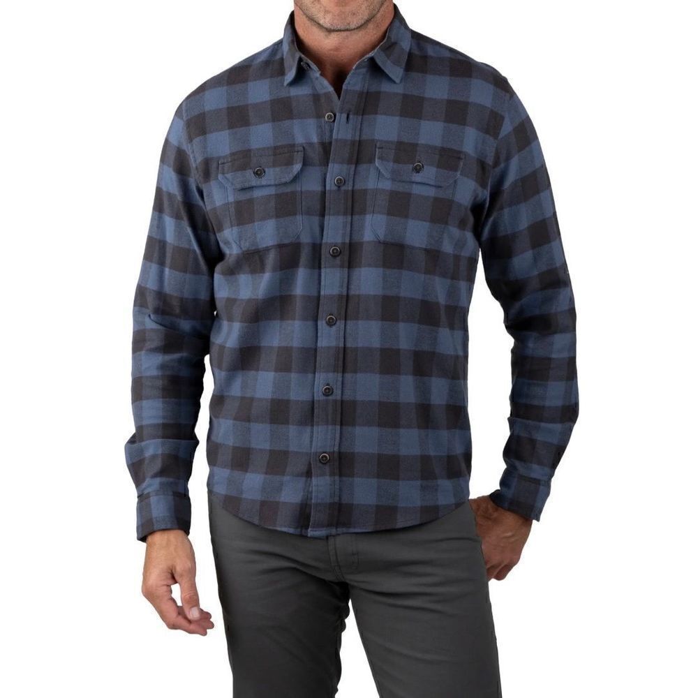 TAILOR vintage, men’s performance stretch Buffalo plaid, classic fit button up s